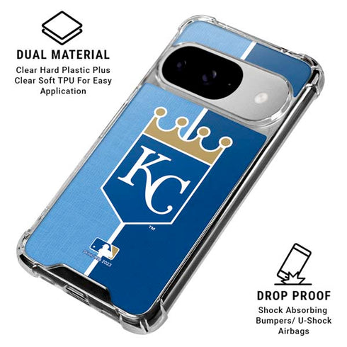 MLB Kansas City Royals Split Google Pixel 10 Clear Case